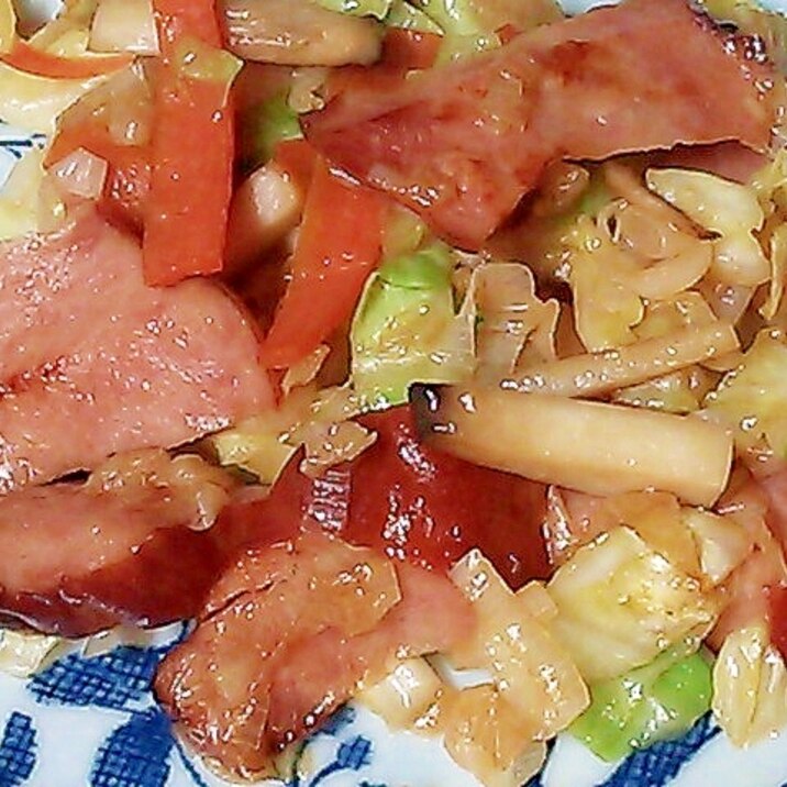 お弁当に♪焼豚と野菜の中華炒め